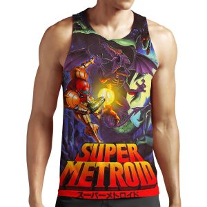 Samus Super Metroid Cover Graphic All-over-print Unisex Tank Top