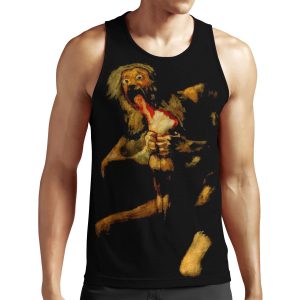 Saturn Devouring His Son Classic Painting By Francisco Goya Goth Art Lover Gift All-over-print Unisex Tank Top