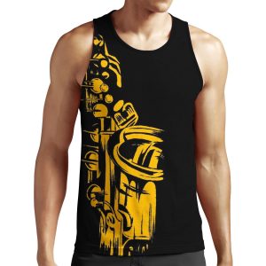 Saxophone Keywork All-over-print Unisex Tank Top
