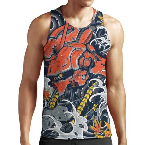 Sazabi Awesome All-over-print Unisex Tank Top
