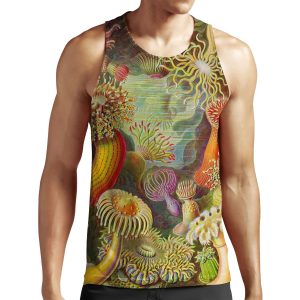 Sea Anemone Ernst Haeckel All-over-print Unisex Tank Top
