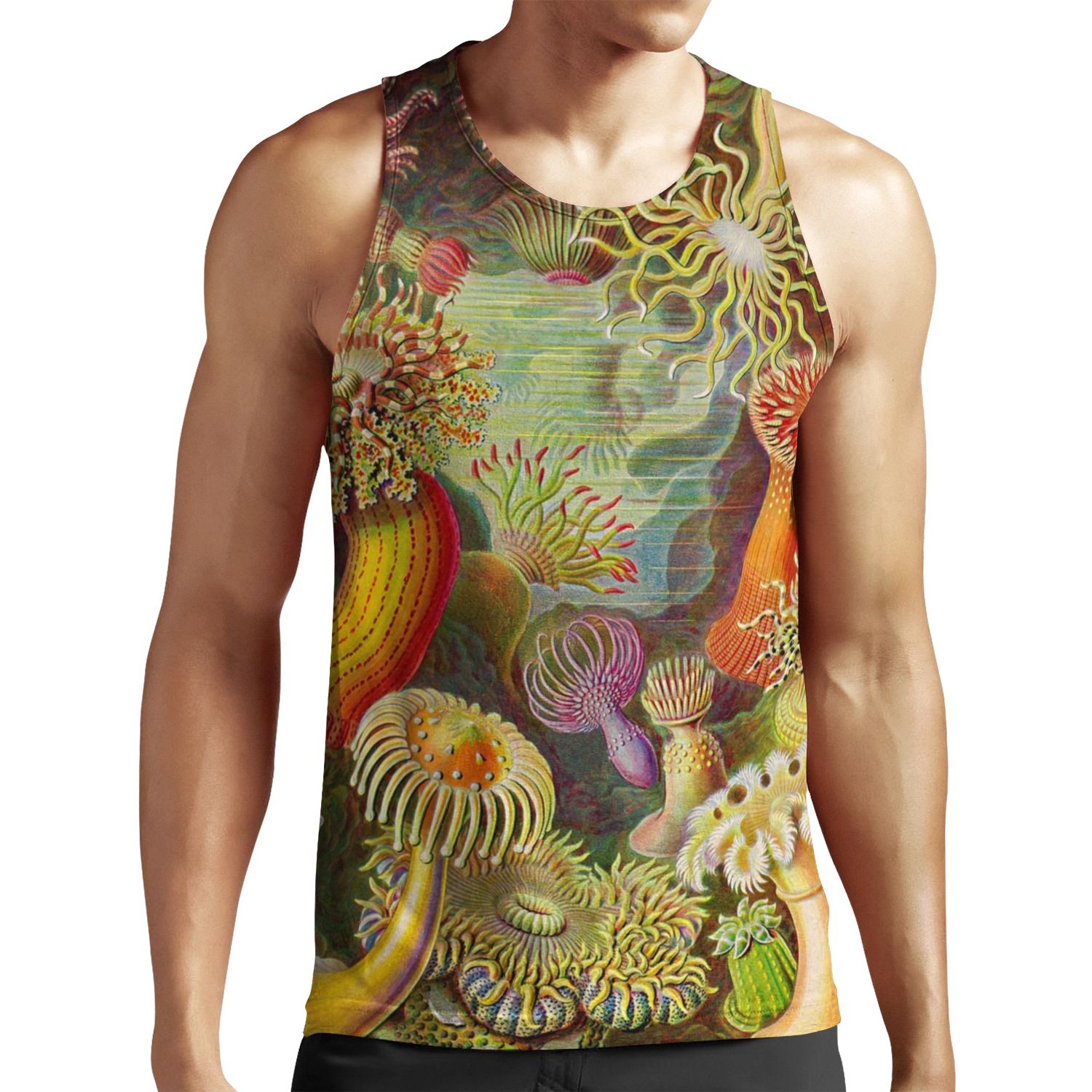 Sea Anemone Ernst Haeckel All-over-print Unisex Tank Top