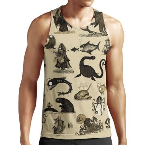 Sea Monsters Collection All-over-print Unisex Tank Top