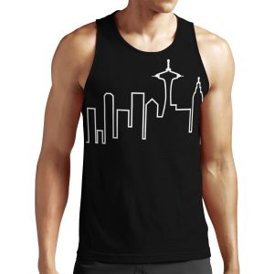 Seattle Skyline Frasier All-over-print Unisex Tank Top