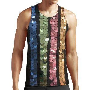 Sequin Delight All-over-print Unisex Tank Top