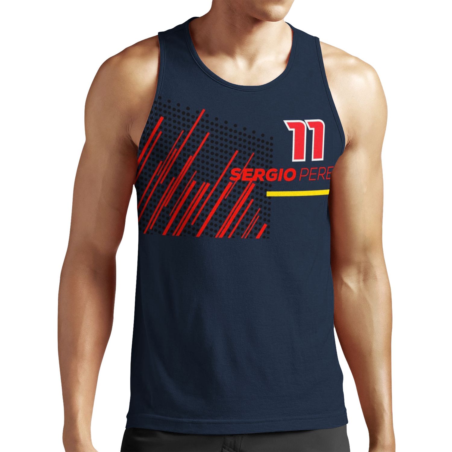 Sergio Perez 2021 Formula 1 Motorsport F1 Racing Rb16B All-over-print Unisex Tank Top