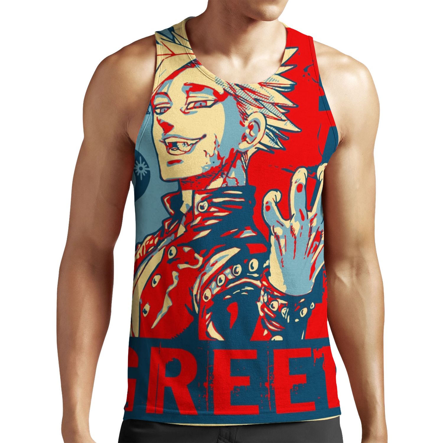 Seven Deadly Sins Anime Ban Greed All-over-print Unisex Tank Top