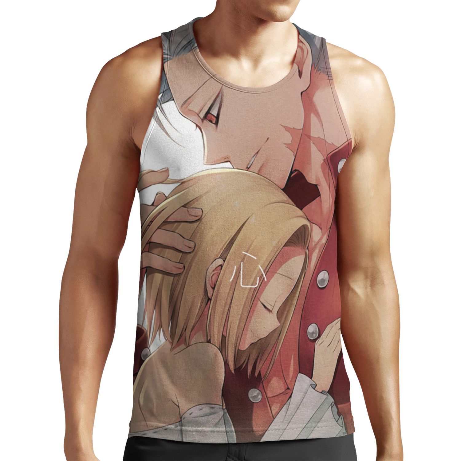 Seven Deadly Sins Ban And Elaine Romance All-over-print Unisex Tank Top