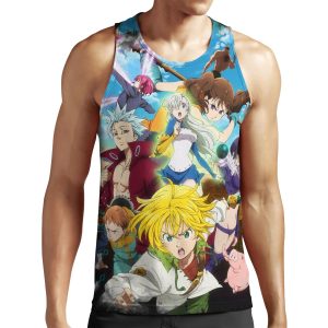 Seven Deadly Sins Black All-over-print Unisex Tank Top