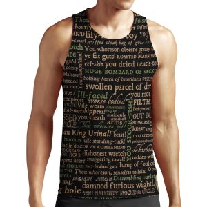 Shakespeare Insults Dark Revised Edition By Incognita All-over-print Unisex Tank Top
