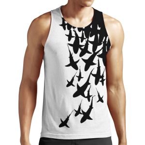 Shark All-over-print Unisex Tank Top