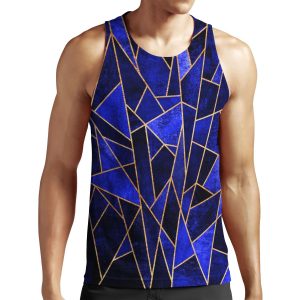 Shattered Sapphire All-over-print Unisex Tank Top
