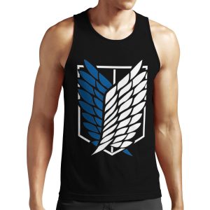 Shingeki No Kyojin Logo All-over-print Unisex Tank Top