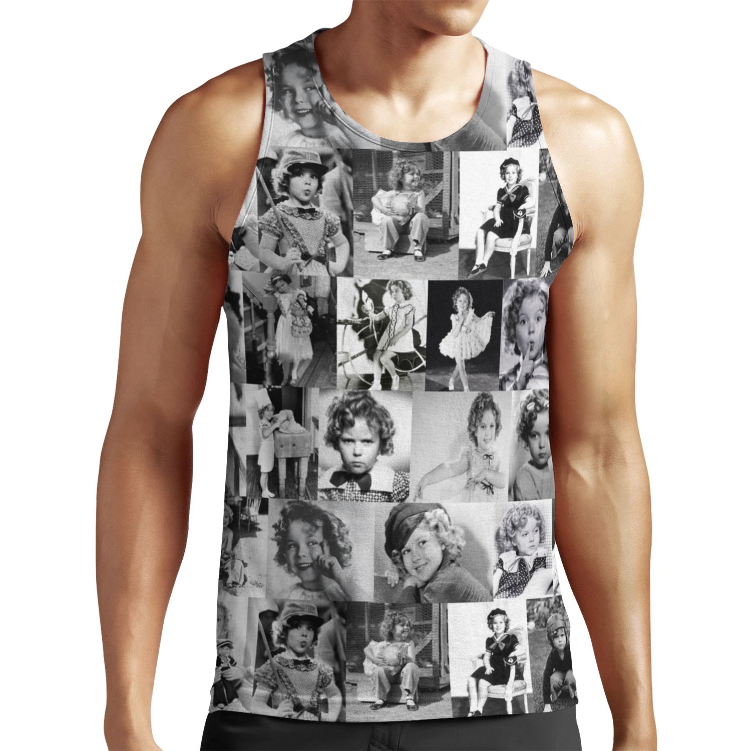 Shirley Temple Collage All-over-print Unisex Tank Top