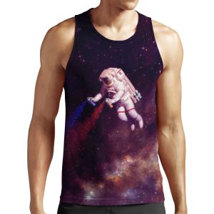 Shooting Stars The Astronaut Artist All-over-print Unisex Tank Top