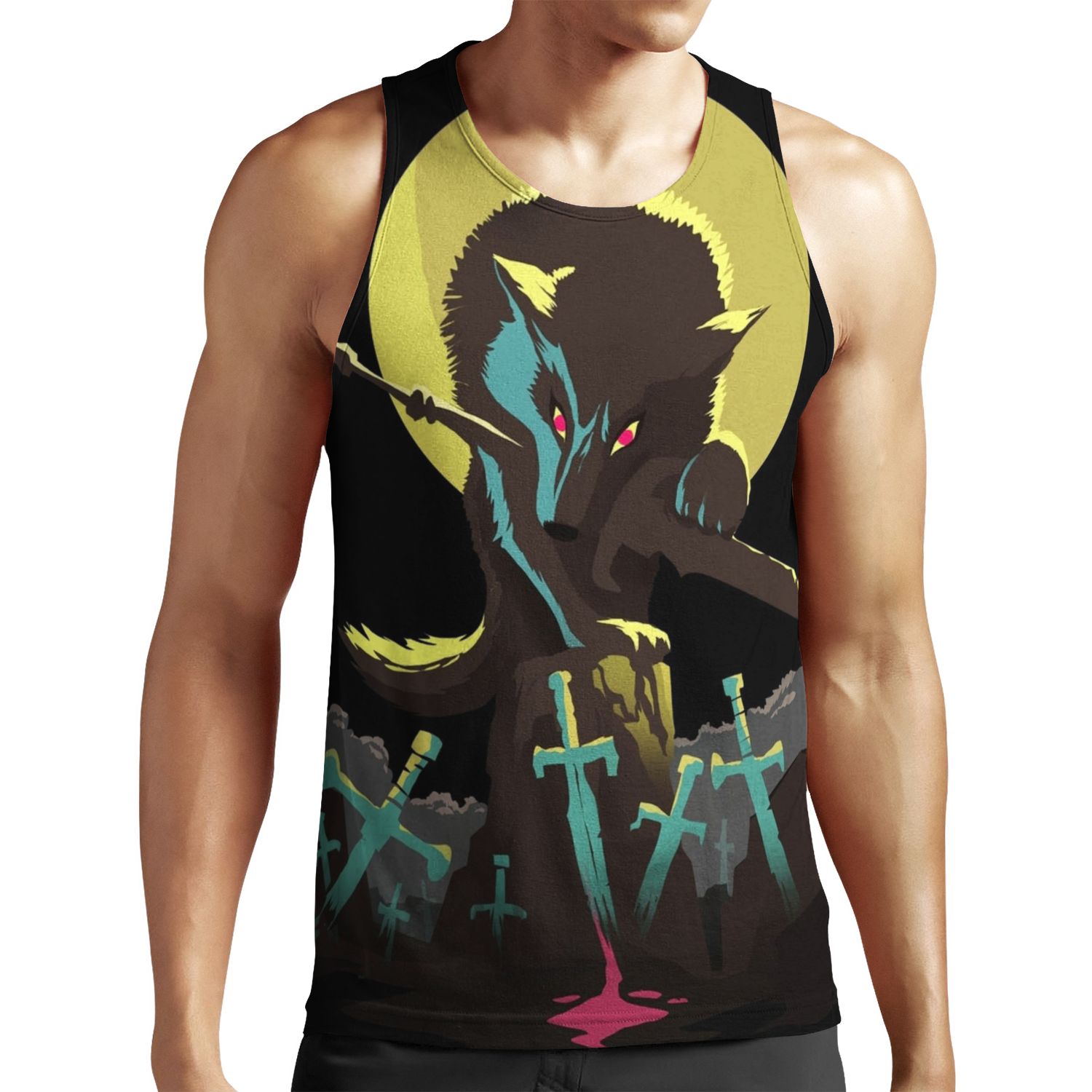 Sif The Great Grey Wolf All-over-print Unisex Tank Top