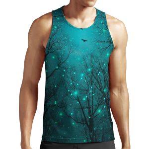 Silently One By One The Stars Blossomed All-over-print Unisex Tank Top