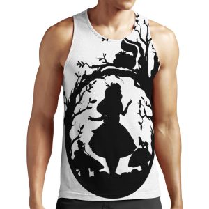 Silhouette Alice In Wonderland All-over-print Unisex Tank Top