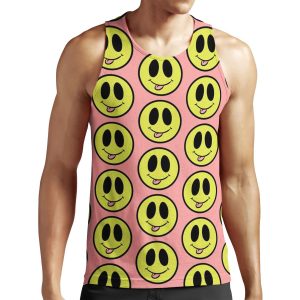 Silly Smiley Face All-over-print Unisex Tank Top