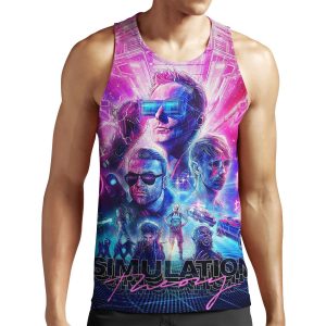 Simulation Theory World Tour 2019 Berantakin All-over-print Unisex Tank Top