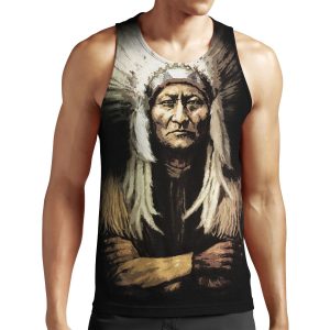 Sitting Bull All-over-print Unisex Tank Top