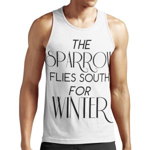 Skulduggery Pleasant The Sparrow Flies South For Winter All-over-print Unisex Tank Top