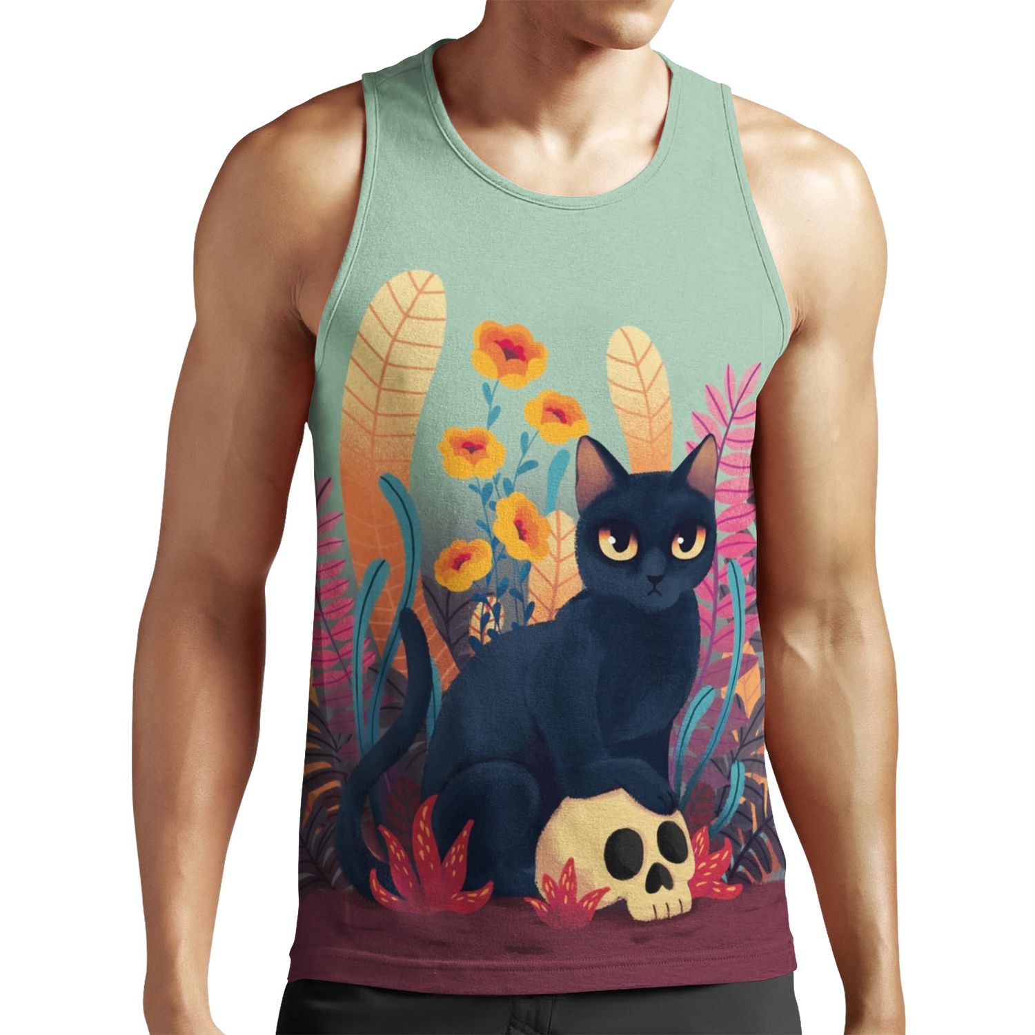 Skull Kitty All-over-print Unisex Tank Top