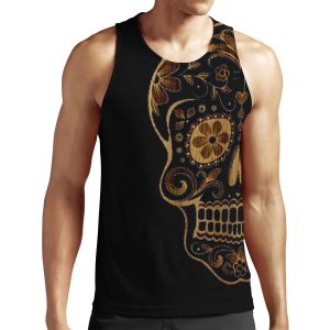 Skull Wood All-over-print Unisex Tank Top