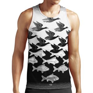 Sky And Water By Maurits Cornelis Escher All-over-print Unisex Tank Top