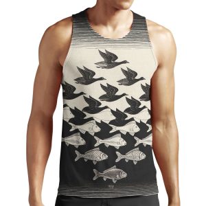 Sky And Water I Maurits Cornelis Escher All-over-print Unisex Tank Top