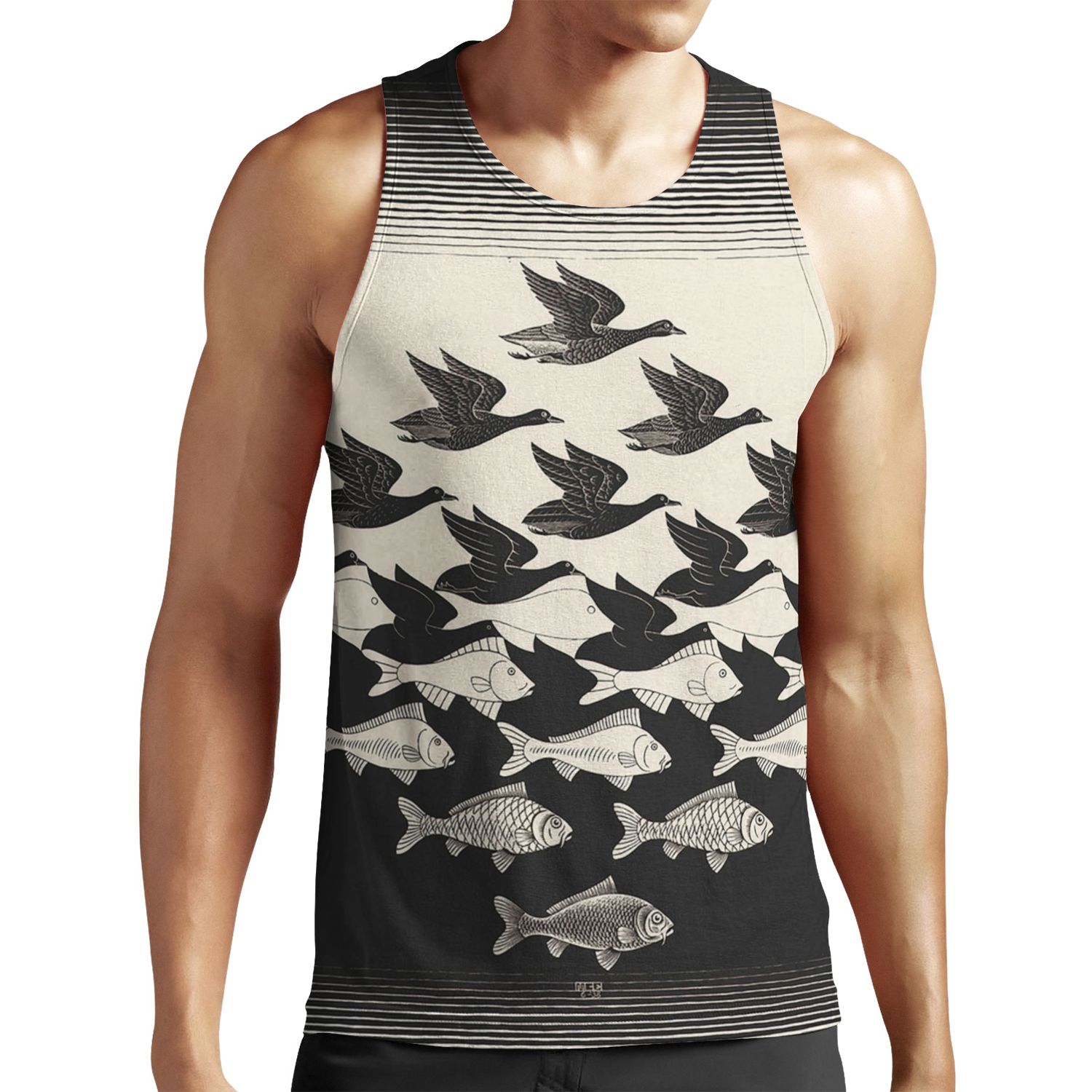Sky And Water I Maurits Cornelis Escher All-over-print Unisex Tank Top