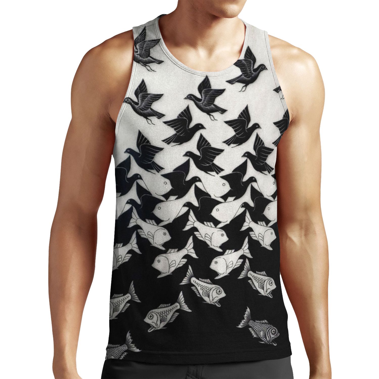 Sky And Water Ii By M C Escher All-over-print Unisex Tank Top