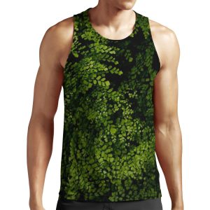 Small Leaves All-over-print Unisex Tank Top