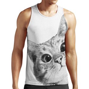 Sneaky Cat All-over-print Unisex Tank Top