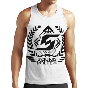 Sound Voltex Logo Black All-over-print Unisex Tank Top