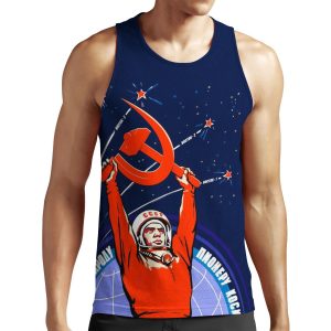 Soviet Propaganda Yuri Gagarin All-over-print Unisex Tank Top