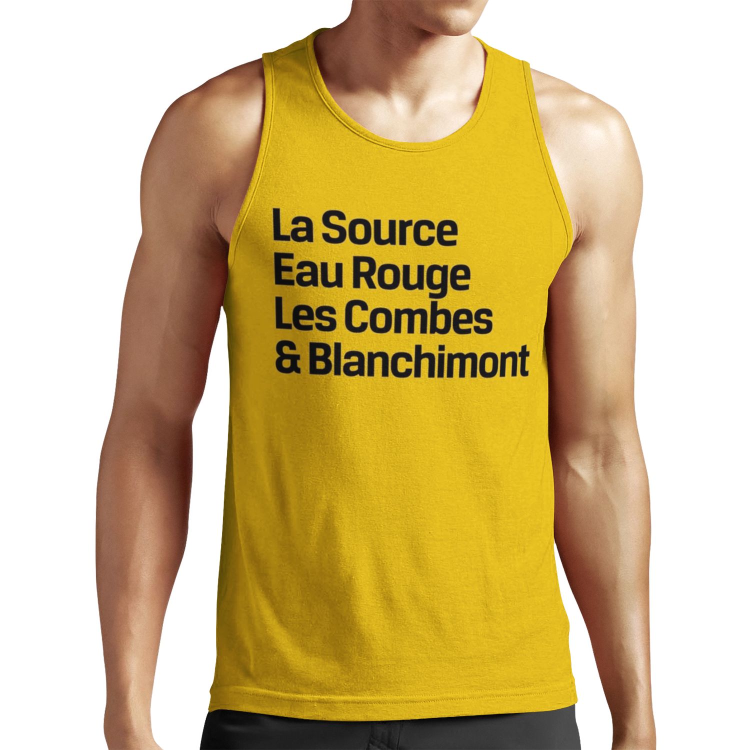 Spa Francorchamps Corners Black All-over-print Unisex Tank Top