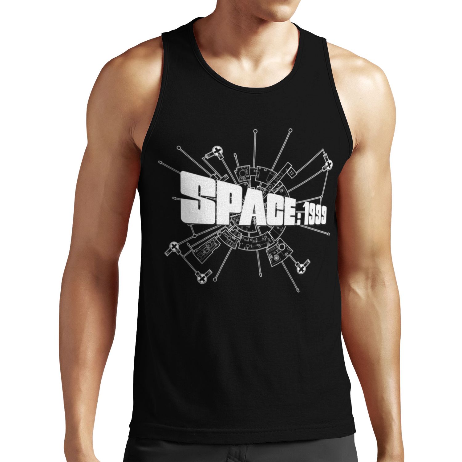 Space 1999 Logo Alpha Diagram All-over-print Unisex Tank Top