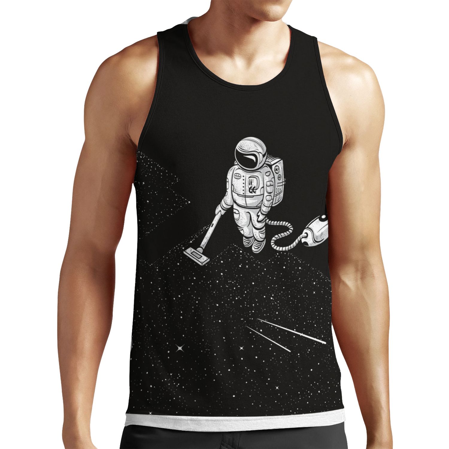Space Cleaner All-over-print Unisex Tank Top