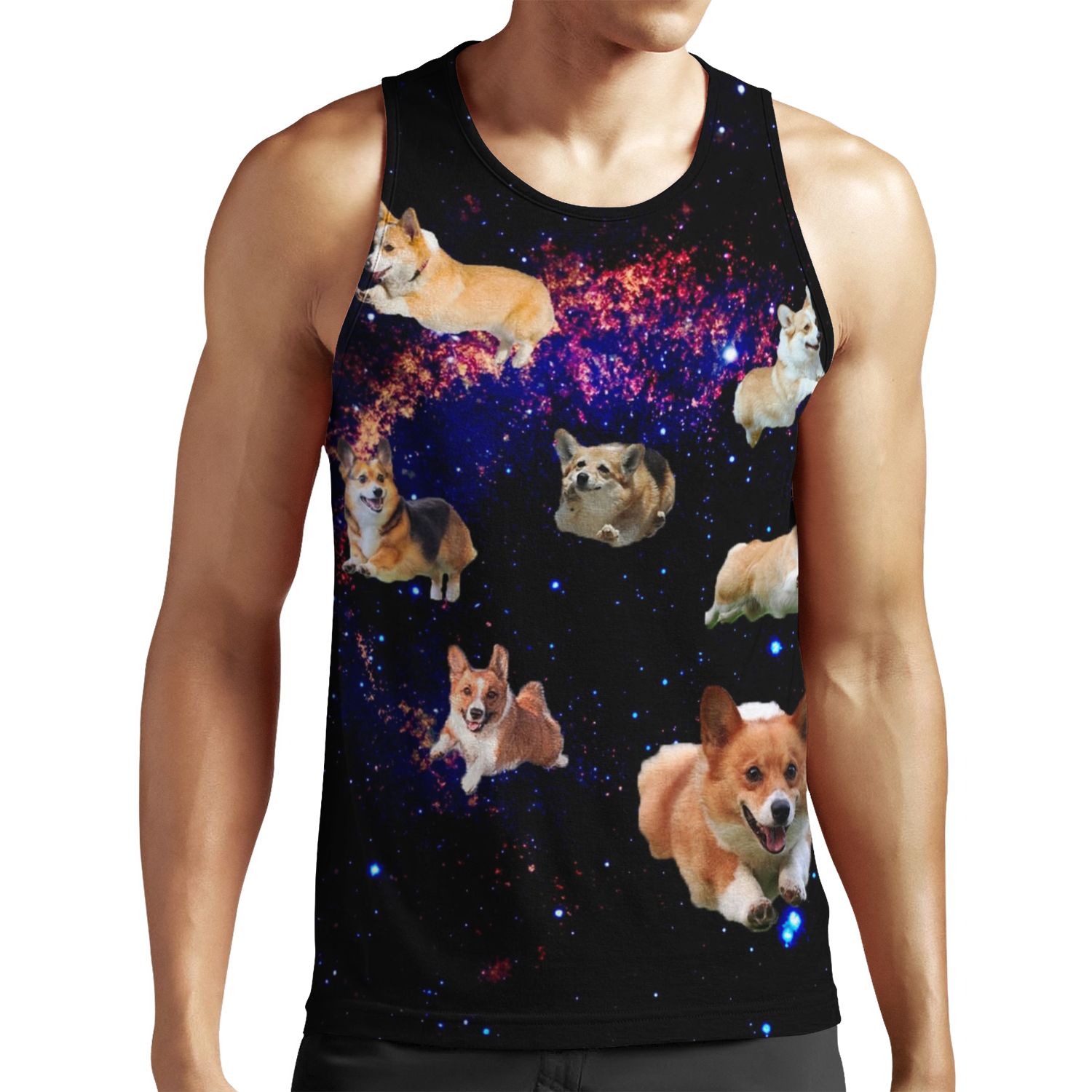 Space Corgis All-over-print Unisex Tank Top