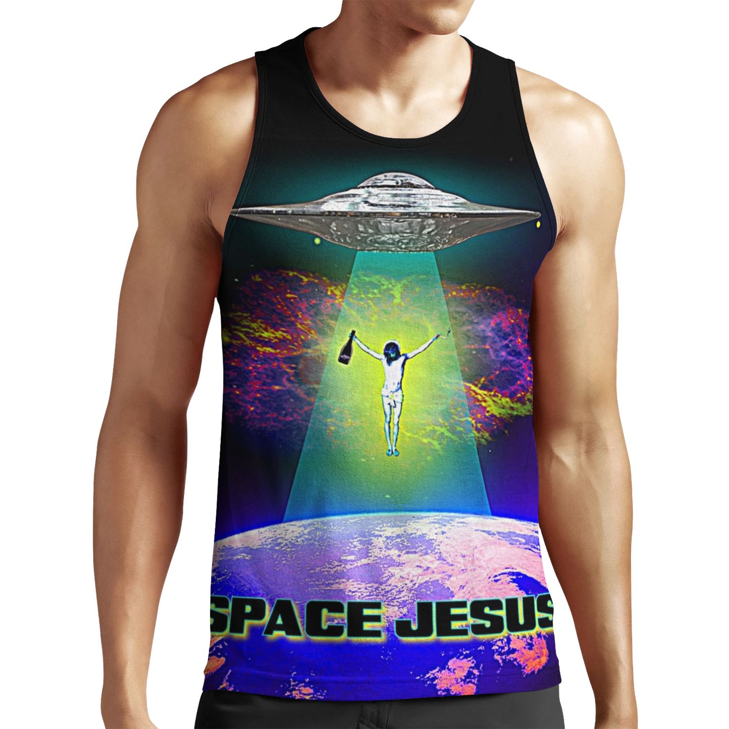 Space Jesus All-over-print Unisex Tank Top