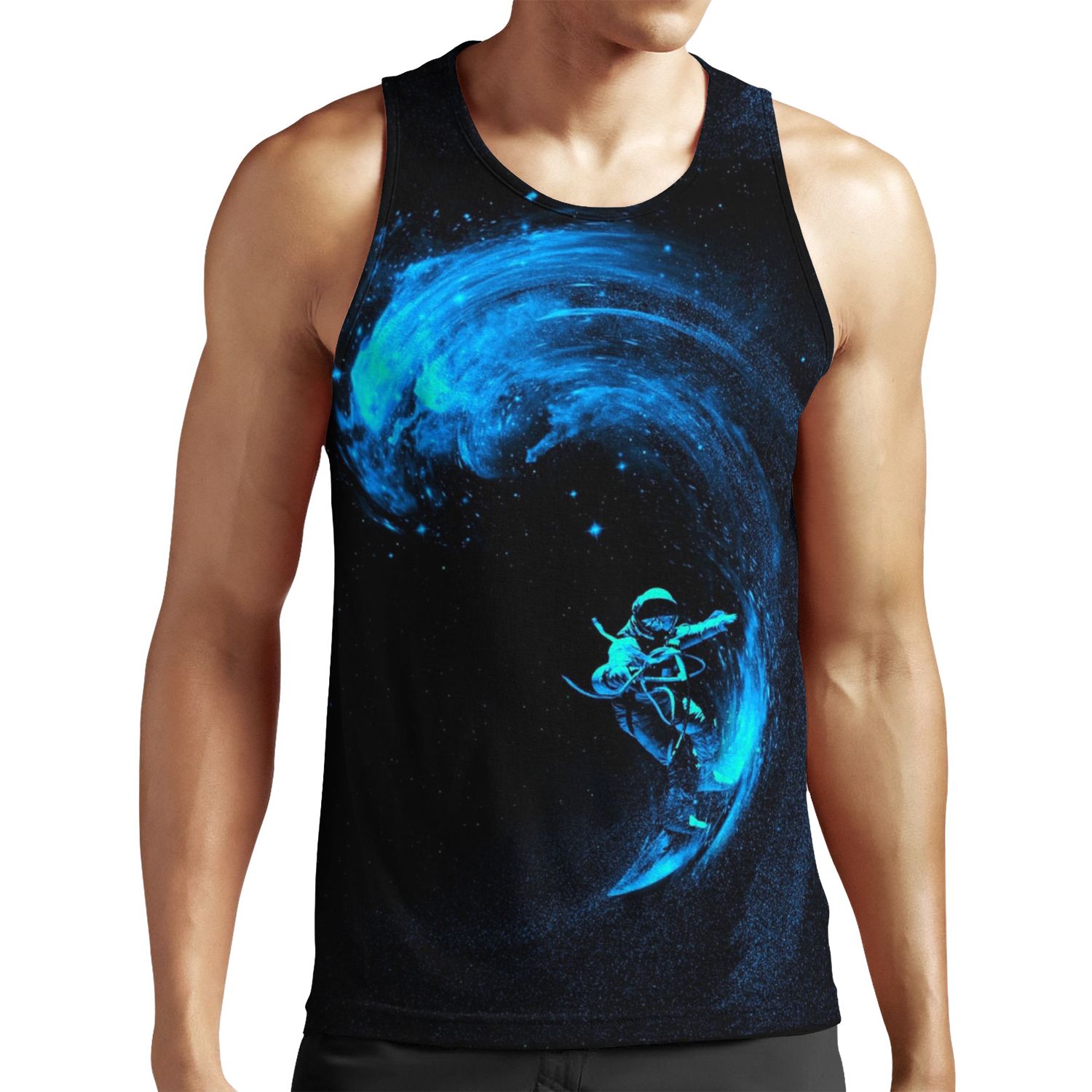 Space Surfing All-over-print Unisex Tank Top