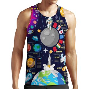 Space Universe Infographics Big Bang All-over-print Unisex Tank Top