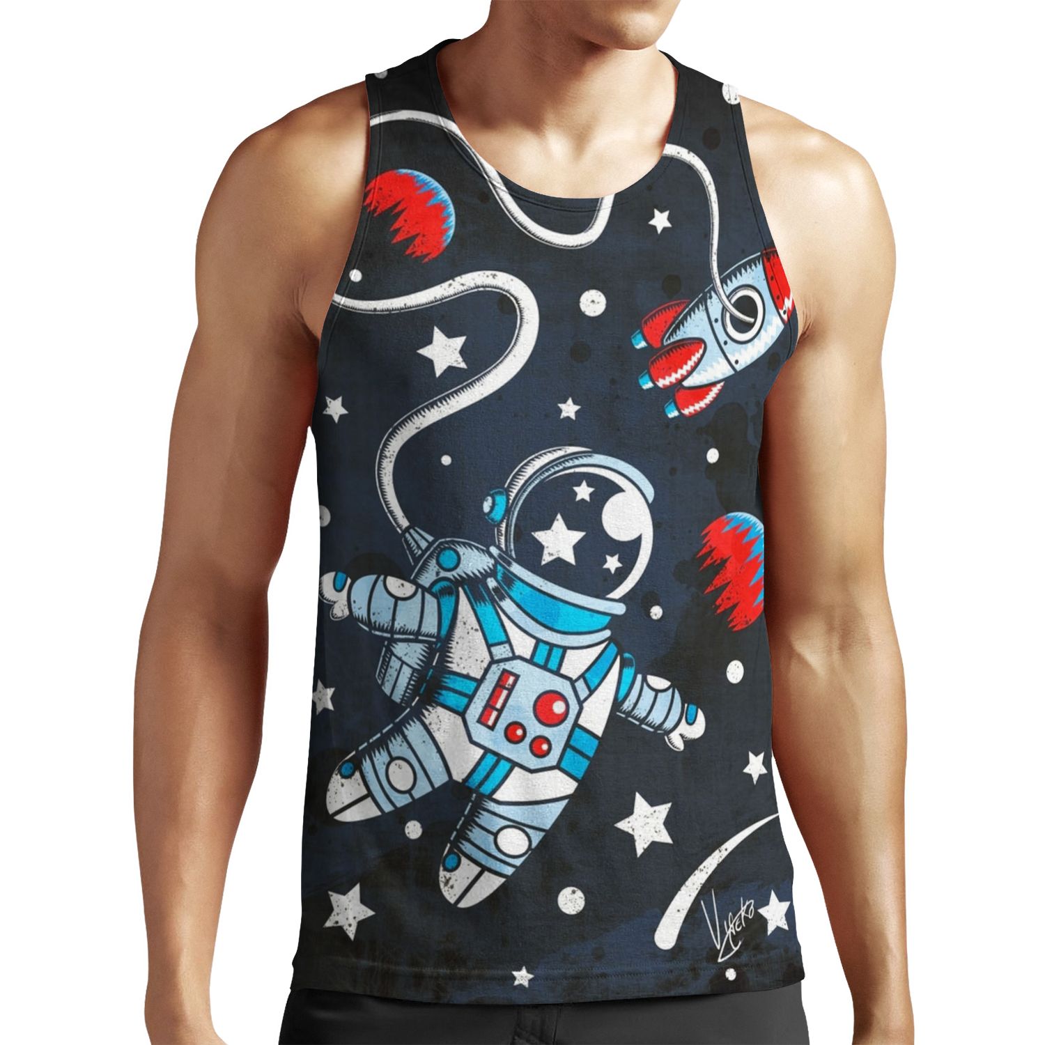 Space Walk All-over-print Unisex Tank Top