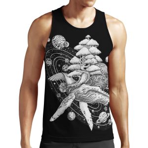 Space Whale All-over-print Unisex Tank Top