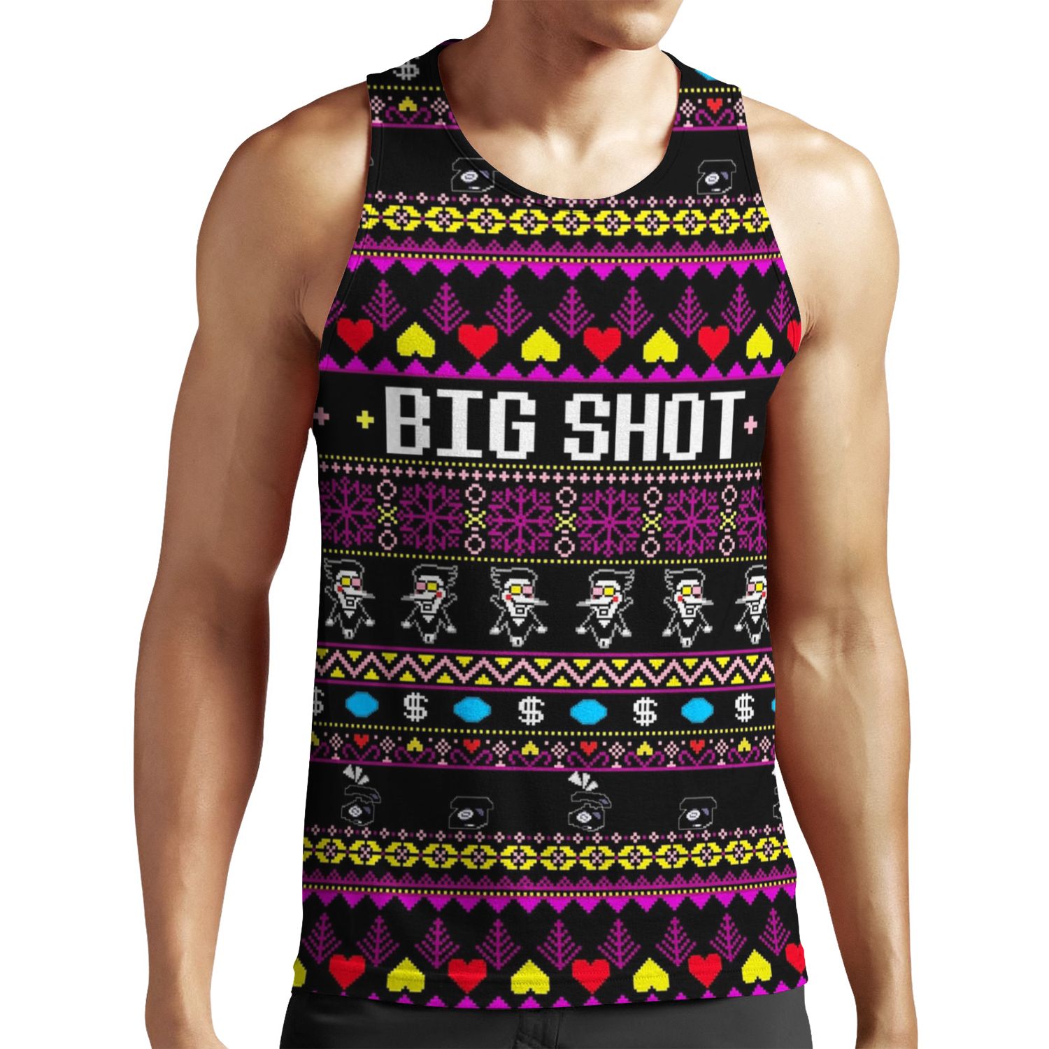 Spamton S Big Shot Kromer Krismas All-over-print Unisex Tank Top