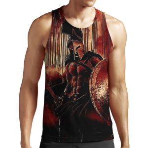 Spartan King Dine In Hell All-over-print Unisex Tank Top