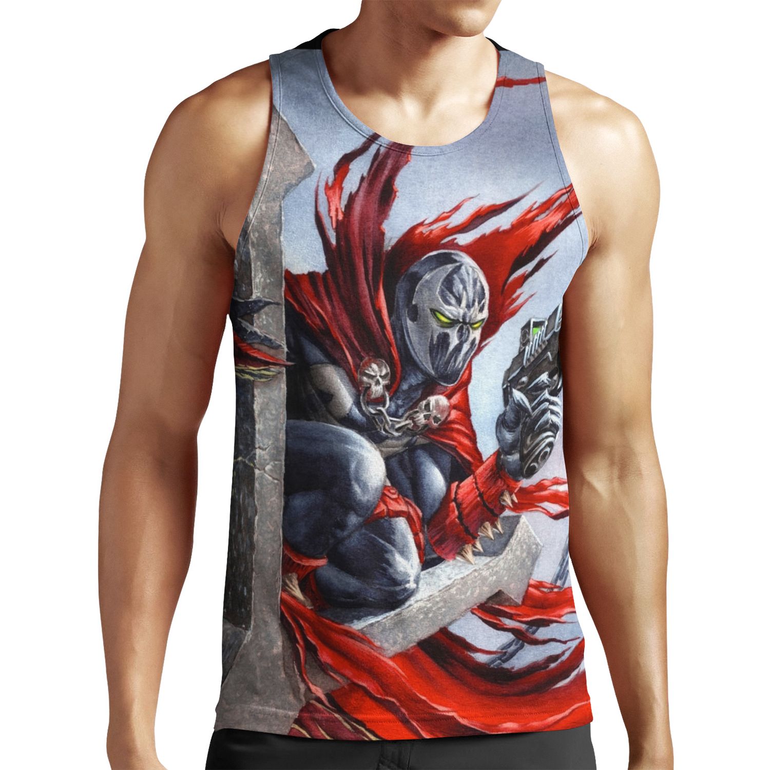 Spawn On The Cross Spawn Fan Art All-over-print Unisex Tank Top