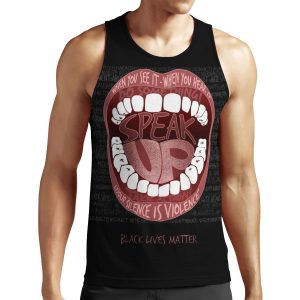 Speak Up Silence Is Violence Blm All-over-print Unisex Tank Top