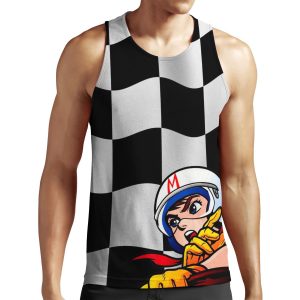 Speed Racer Checkered Flag All-over-print Unisex Tank Top